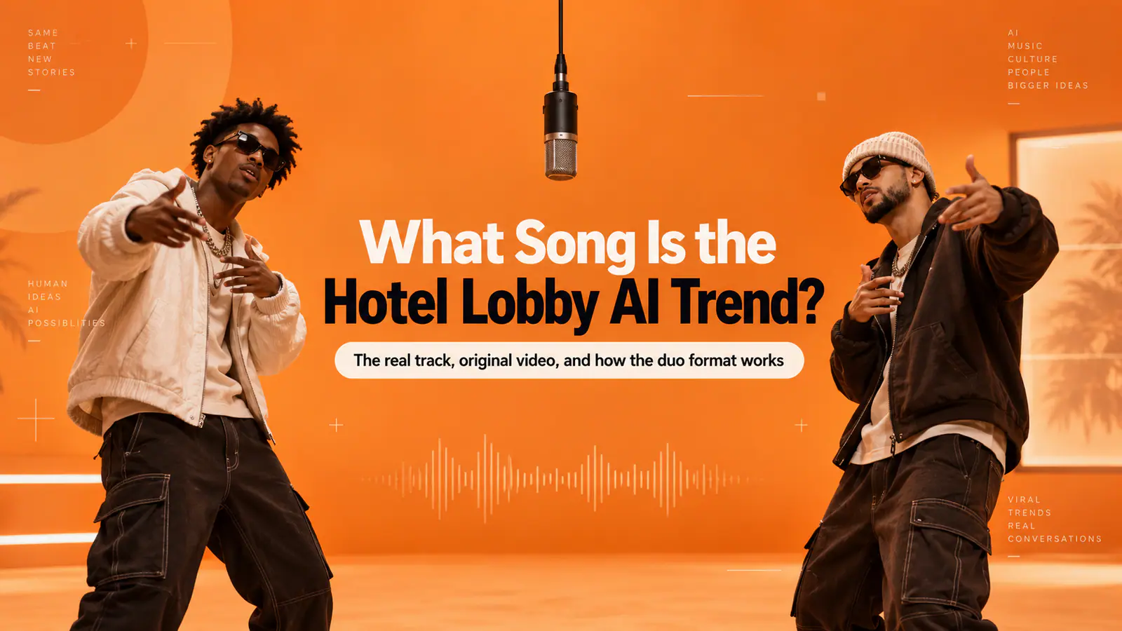 What Song Is the Hotel Lobby AI Trend? The Real Track, Original Video, and How the Duo Format Works